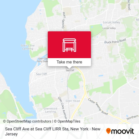 Mapa de Sea Cliff Ave at Sea Cliff LIRR Sta