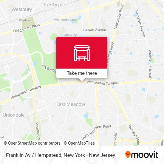 Franklin Av / Hempstead map