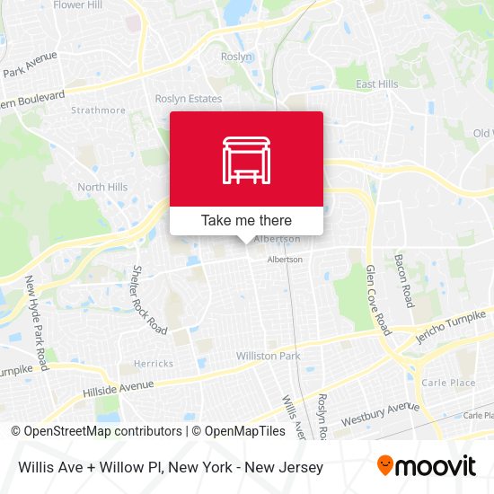 Mapa de Willis Ave + Willow Pl