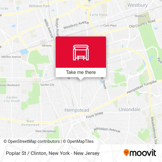 Poplar St / Clinton map