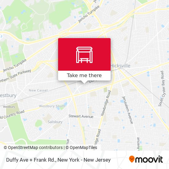 Duffy Ave + Frank Rd. map