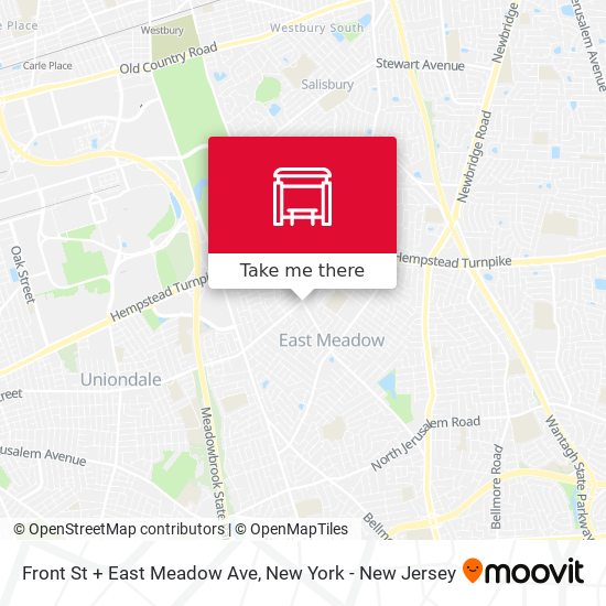 Mapa de Front St + East Meadow Ave