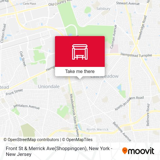 Front St & Merrick Ave(Shoppingcen) map
