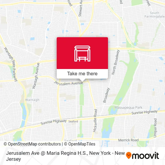 Jerusalem Ave @ Maria Regina H.S. map