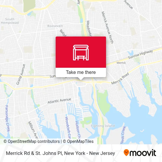 Merrick Rd & St. Johns Pl map