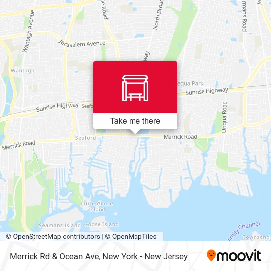 Merrick Rd & Ocean Ave map
