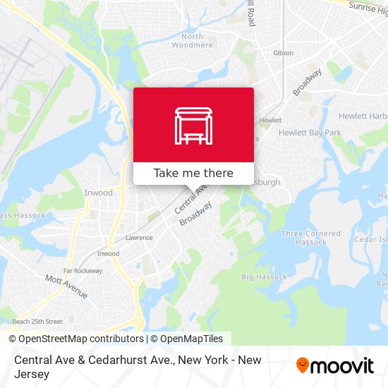 Central Ave & Cedarhurst Ave. map