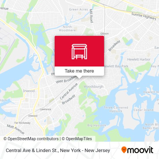 Mapa de Central Ave & Linden St.