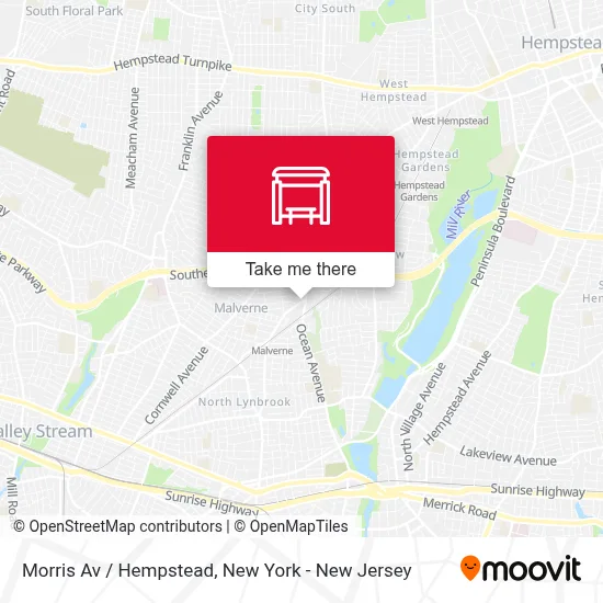 Morris Av / Hempstead map