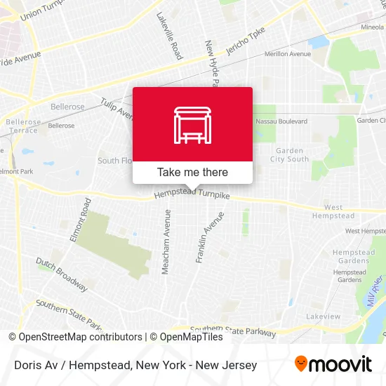 Doris Av / Hempstead map