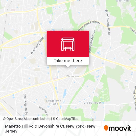 Manetto Hill Rd & Devonshire Ct map