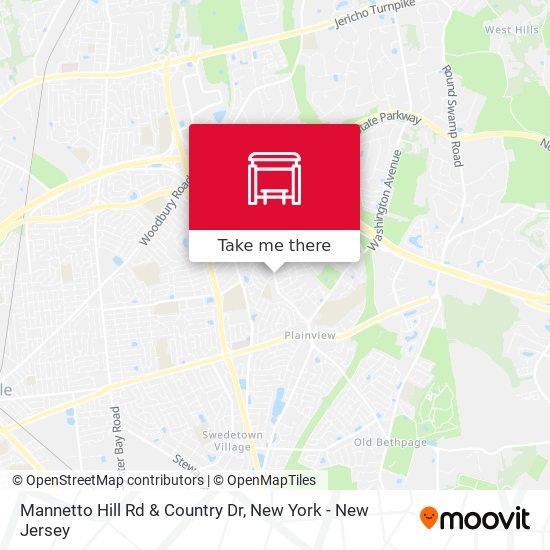 Mannetto Hill Rd & Country Dr map