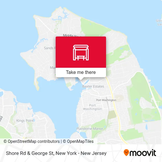 Shore Rd & George St map