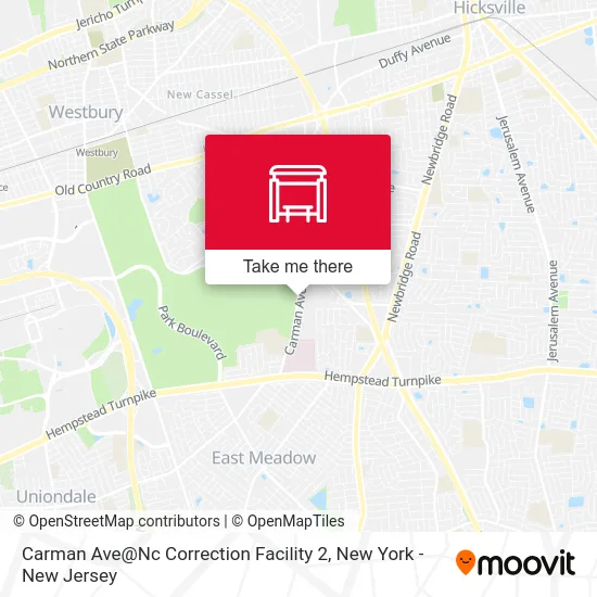 Carman Ave@Nc Correction Facility 2 map