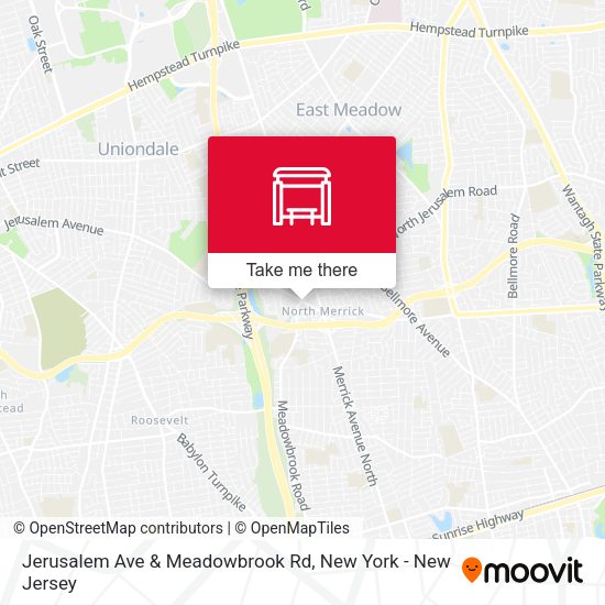 Mapa de Jerusalem Ave & Meadowbrook Rd
