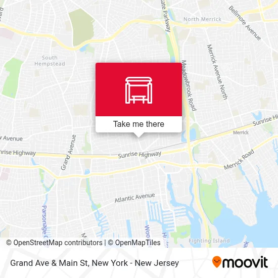 Grand Ave & Main St map