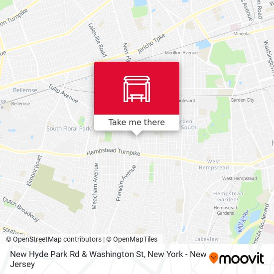 New Hyde Park Rd & Washington St map