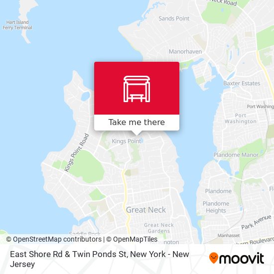 East Shore Rd & Twin Ponds St map