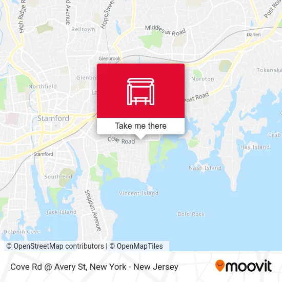 Cove Rd @ Avery St map