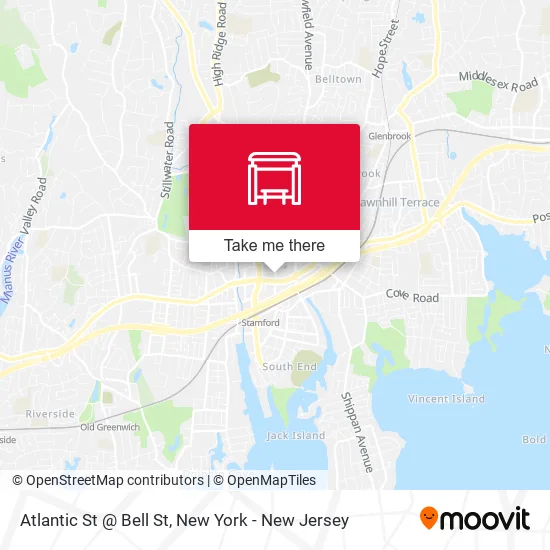 Atlantic St @ Bell St map