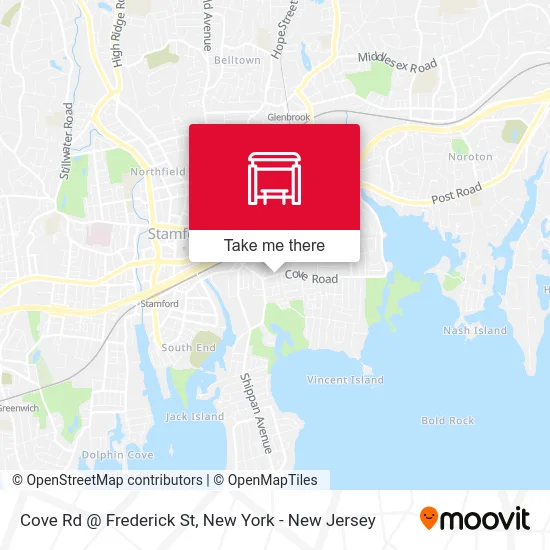 Cove Rd @ Frederick St map