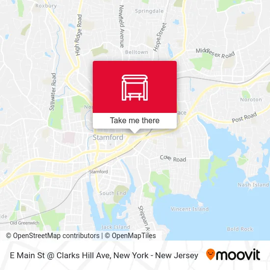 E Main St @ Clarks Hill Ave map