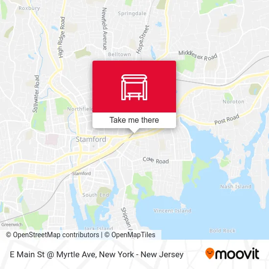 E Main St @ Myrtle Ave map