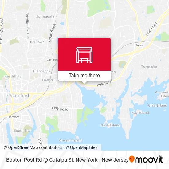 Boston Post Rd @ Catalpa St map