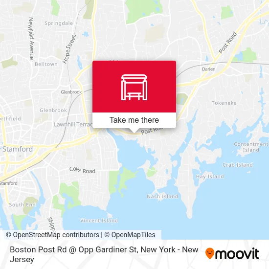 Boston Post Rd @ Opp Gardiner St map