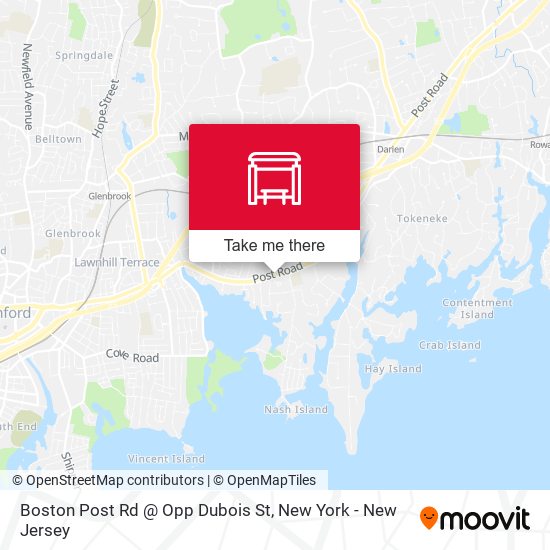 Boston Post Rd @ Opp Dubois St map