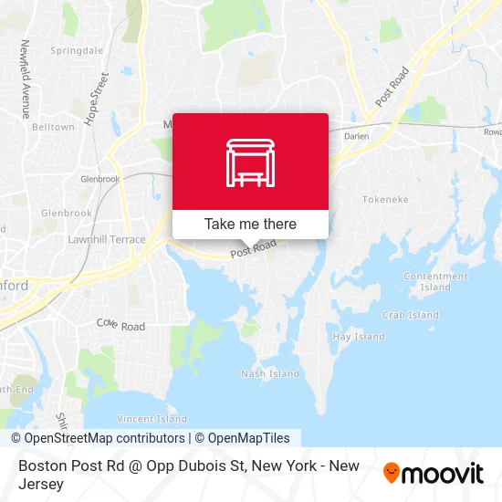 Boston Post Rd @ Opp Dubois St map
