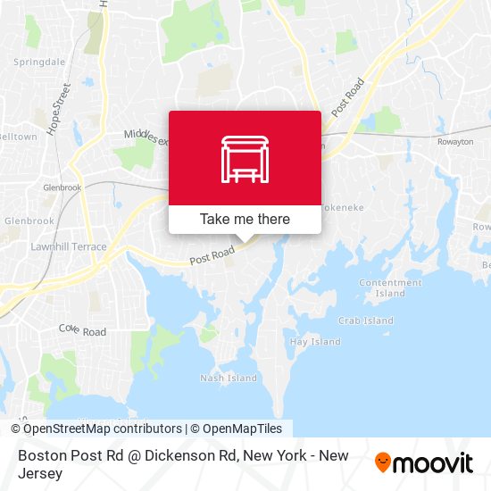 Mapa de Boston Post Rd @ Dickenson Rd