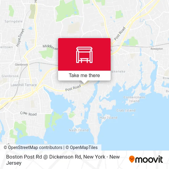Boston Post Rd @ Dickenson Rd map