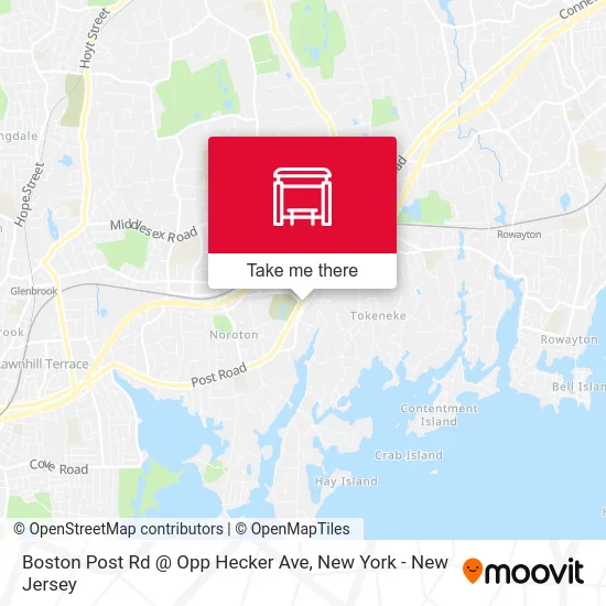 Boston Post Rd @ Opp Hecker Ave map