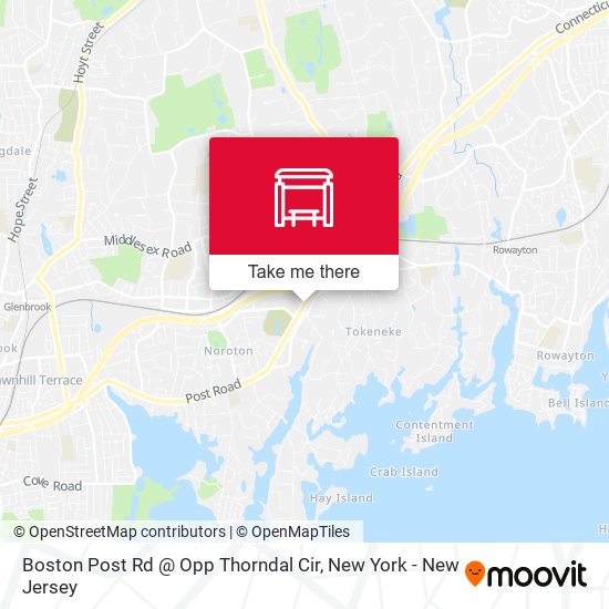 Boston Post Rd @ Opp Thorndal Cir map