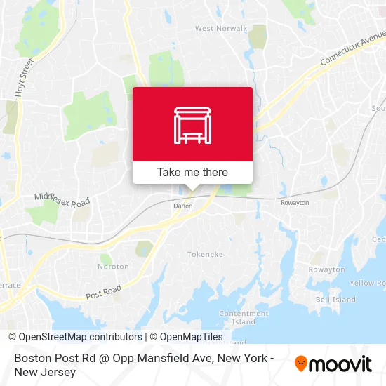 Boston Post Rd @ Opp Mansfield Ave map