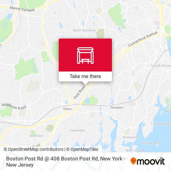 Mapa de Boston Post Rd @ 408 Boston Post Rd