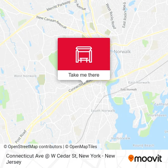 Connecticut Ave @ W Cedar St map