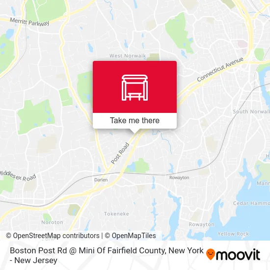 Boston Post Rd @ Mini Of Fairfield County map