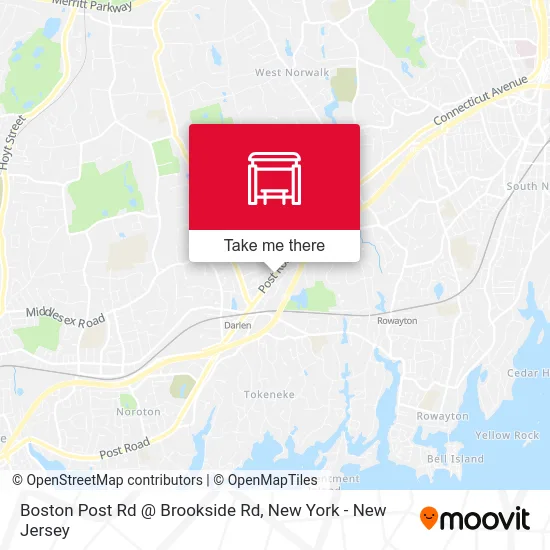 Boston Post Rd @ Brookside Rd map