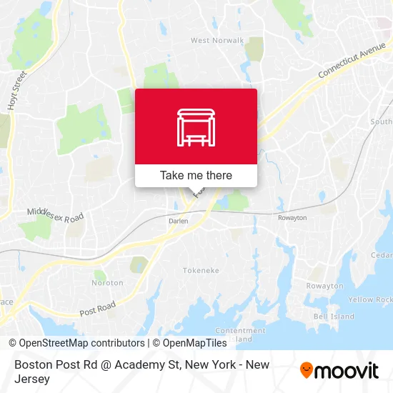 Boston Post Rd @ Academy St map