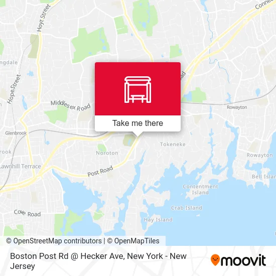 Boston Post Rd @ Hecker Ave map