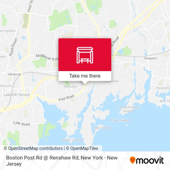 Boston Post Rd @ Renshaw Rd map