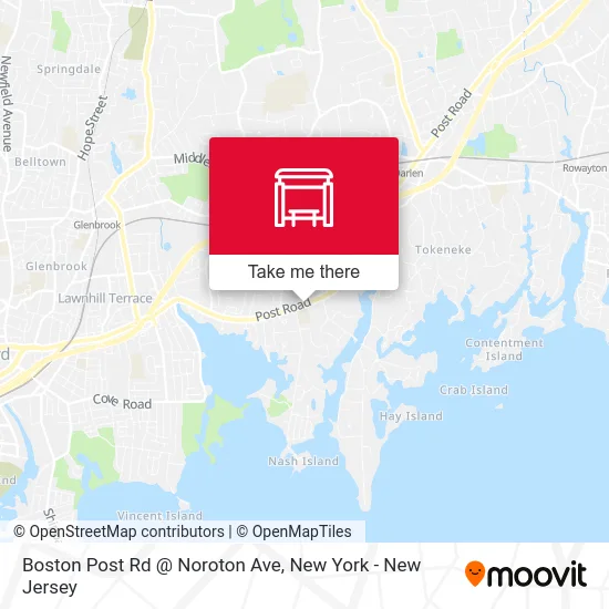 Boston Post Rd @ Noroton Ave map
