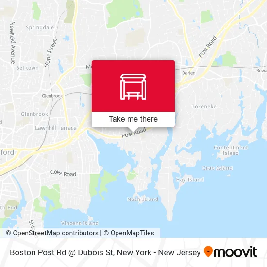 Boston Post Rd @ Dubois St map