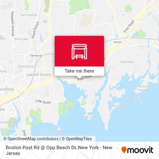 Boston Post Rd @ Opp Beach Dr map