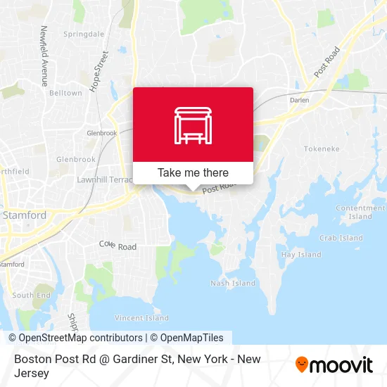 Boston Post Rd @ Gardiner St map