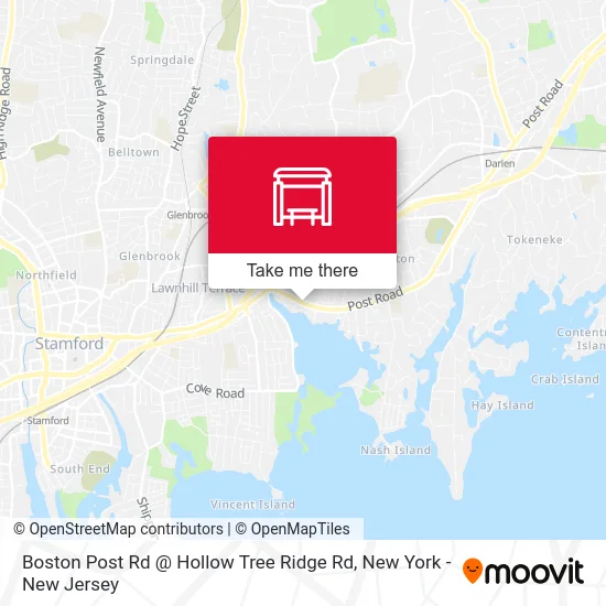 Boston Post Rd @ Hollow Tree Ridge Rd map