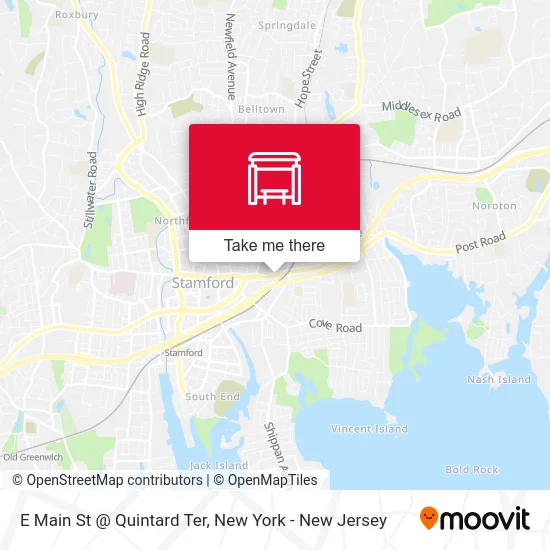 E Main St @ Quintard Ter map