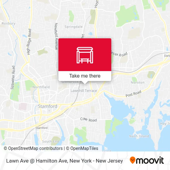 Lawn Ave @ Hamilton Ave map